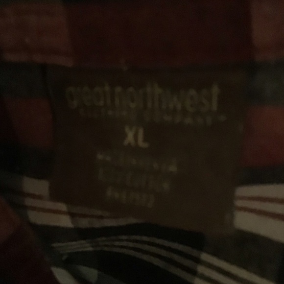 GREATNORTHWEST RED BUTTONUP XL MENS GREAT - Picture 4 of 4
